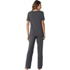 image:imageWiWi Womens Viscose from Bamboo Pajamas Set 2 Piece Soft Top with Long Pants Pjs Sleepwear Lightweight Loungewear Sets SXXLAcharcoal
