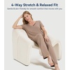 image:imageWiWi Womens Viscose from Bamboo Pajamas Set Short Sleeve Top with Pants Pjs Soft V Neck Sleepwear Lightweight Loungewear S3XAcamel