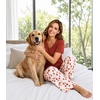 image:imageWiWi Womens Viscose from Bamboo Pajamas Set Short Sleeve Top with Pants Pjs Soft V Neck Sleepwear Lightweight Loungewear S3XDbrickred