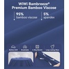 image:imageWiWi Womens Viscose from Bamboo Pajamas Set Short Sleeve Top with Pants Pjs Soft V Neck Sleepwear Lightweight Loungewear S3XDindio Blue
