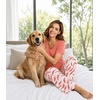 image:imageWiWi Womens Viscose from Bamboo Pajamas Set Short Sleeve Top with Pants Pjs Soft V Neck Sleepwear Lightweight Loungewear S3XDlight Coral Print