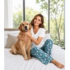 image:imageWiWi Womens Viscose from Bamboo Pajamas Set Short Sleeve Top with Pants Pjs Soft V Neck Sleepwear Lightweight Loungewear S3XDraw WhiteGreen