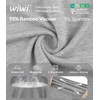 image:imageWiWi Womens Wide Leg Capri Pants Viscose from Bamboo Palazzo Lounge Bottoms with Pockets High Waist Pajama Bottom SXXLHeather Grey