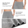 image:imageWiWi Womens Wide Leg Capri Pants Viscose from Bamboo Palazzo Lounge Bottoms with Pockets High Waist Pajama Bottom SXXLHeather Grey