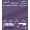 image:imageWiWi Womens Wide Leg Capri Pants Viscose from Bamboo Palazzo Lounge Bottoms with Pockets High Waist Pajama Bottom SXXLLavender