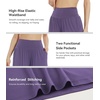 image:imageWiWi Womens Wide Leg Capri Pants Viscose from Bamboo Palazzo Lounge Bottoms with Pockets High Waist Pajama Bottom SXXLLavender