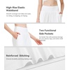 image:imageWiWi Womens Wide Leg Capri Pants Viscose from Bamboo Palazzo Lounge Bottoms with Pockets High Waist Pajama Bottom SXXLRaw White