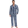 A-navy/Green Stripe Plaid