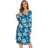 A-teal Blue Floral