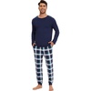 B-navy+navy/Green Stripe Plaid