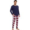 B-navy+navy/Red Plaid