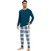 B-peacock Blue+navy/Green Plaid