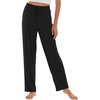 image:imageWiWi Pajama Pants for Women Viscose from Bamboo Super Soft Wide Leg Cooling Sweatpants Drawstring Bottoms Sleep Pj Pant SXXLAblack