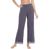 image:imageWiWi Pajamas Pants for Women Wide Leg Long Bottoms Bamboo Viscose Casual Loose Sweatpants High Waist Joggers SXXLBpurplish Grey