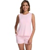 image:imageWiWi Pajamas for Women Tank Top Pajama Set Sleeveless Viscose from Bamboo Sleepwear Soft Shorts Pjs Sets Pj Loungewear SXXLPink