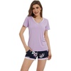 B-light Purple+navy/Floral
