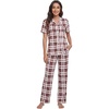 B-red&white Plaid