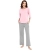 A-pink+heather Grey