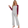 E-light Heather Grey/Wine