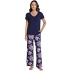 D-dark Navy/Purple Floral