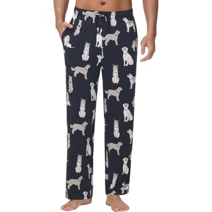 image:imageWiWi Mens Pajama Pants Soft Viscose Bamboo 1 or 2 Pack Sleep Lounge Bottoms Comfy Pj Loungewear with Pockets S4XAdog
