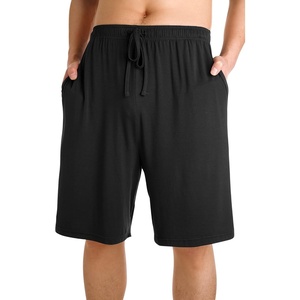 image:imageWiWi Mens Pajama Shorts Super Soft Lounge Bottoms Bamboo Viscose Cooling Sleep Bottom with Pockets S3XAblack