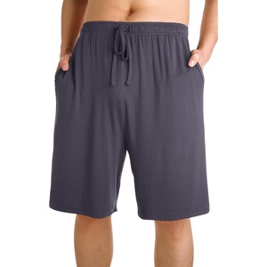 image:imageWiWi Mens Pajama Shorts Super Soft Lounge Bottoms Bamboo Viscose Cooling Sleep Bottom with Pockets S3XAdark Grey