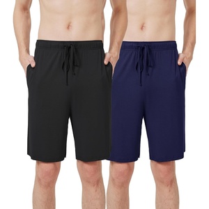 image:imageWiWi Mens Pajama Shorts Super Soft Lounge Bottoms Bamboo Viscose Cooling Sleep Bottom with Pockets S3XBblacknavy