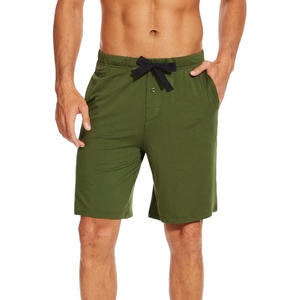 image:imageWiWi Mens Pajama Shorts Super Soft Lounge Bottoms Bamboo Viscose Cooling Sleep Bottom with Pockets S3XCarmy Green