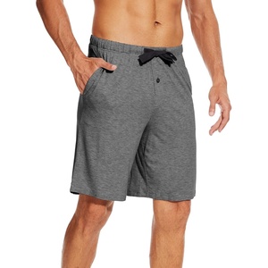 image:imageWiWi Mens Pajama Shorts Super Soft Lounge Bottoms Bamboo Viscose Cooling Sleep Bottom with Pockets S3XCdark Heather Grey