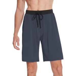 image:imageWiWi Mens Pajama Shorts Super Soft Lounge Bottoms Bamboo Viscose Cooling Sleep Bottom with Pockets S3XEmidnight Blue