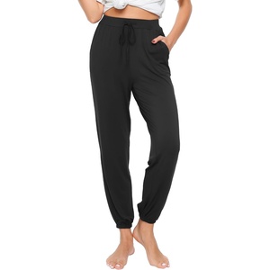 image:imageWiWi Pajama Pants for Women Lounge Super Soft Joggers Yoga Viscose from Bamboo Bottoms Cooling Pajamas Pant Sweatpants S4XAblack