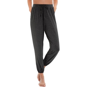 image:imageWiWi Pajama Pants for Women Lounge Super Soft Joggers Yoga Viscose from Bamboo Bottoms Cooling Pajamas Pant Sweatpants S4XAcharcoal Heather