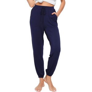 image:imageWiWi Pajama Pants for Women Lounge Super Soft Joggers Yoga Viscose from Bamboo Bottoms Cooling Pajamas Pant Sweatpants S4XAnavy