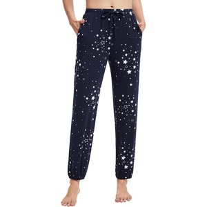 image:imageWiWi Pajama Pants for Women Lounge Super Soft Joggers Yoga Viscose from Bamboo Bottoms Cooling Pajamas Pant Sweatpants S4XAnavy Stars