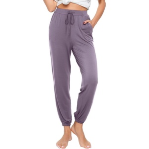 image:imageWiWi Pajama Pants for Women Lounge Super Soft Joggers Yoga Viscose from Bamboo Bottoms Cooling Pajamas Pant Sweatpants S4XAviolet