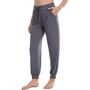 image:imageWiWi Pajama Pants for Women Lounge Super Soft Joggers Yoga Viscose from Bamboo Bottoms Cooling Pajamas Pant Sweatpants S4XBdark Grey