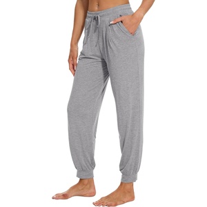 image:imageWiWi Pajama Pants for Women Lounge Super Soft Joggers Yoga Viscose from Bamboo Bottoms Cooling Pajamas Pant Sweatpants S4XBheather Grey