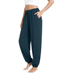 image:imageWiWi Pajama Pants for Women Lounge Super Soft Joggers Yoga Viscose from Bamboo Bottoms Cooling Pajamas Pant Sweatpants S4XCdeep Teal