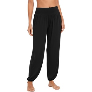 image:imageWiWi Pajama Pants for Women Lounge Super Soft Joggers Yoga Viscose from Bamboo Bottoms Cooling Pajamas Pant Sweatpants S4XDblack
