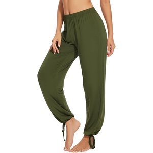 image:imageWiWi Pajamas Pants for Women Wide Leg Long Bottoms Bamboo Viscose Casual Loose Sweatpants High Waist Joggers SXXLDarmy Green