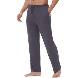 image:imageWiWi Viscose from Bamboo Mens Sleep Pant Sports Trousers with Pockets Light Bottom SXXLAdark Grey