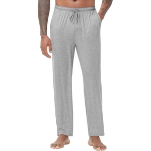 image:imageWiWi Viscose from Bamboo Mens Sleep Pant Sports Trousers with Pockets Light Bottom SXXLAheather Grey