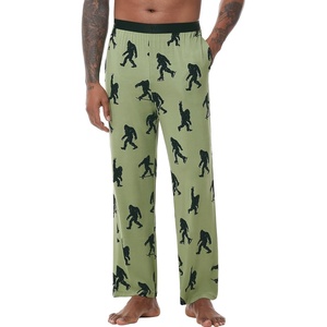 image:imageWiWi Viscose from Bamboo Mens Sleep Pant Sports Trousers with Pockets Light Bottom SXXLBchimpanzees