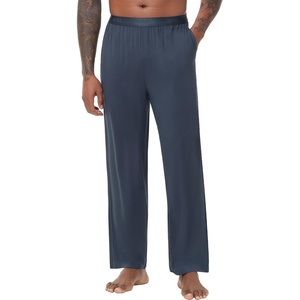 image:imageWiWi Viscose from Bamboo Mens Sleep Pant Sports Trousers with Pockets Light Bottom SXXLBmidnight Blue