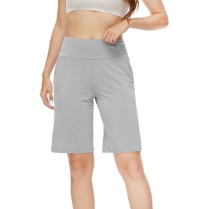 image:imageWiWi Viscose from Bamboo Soft Sleep Shorts for Women Short Pants Pajama Bottoms Lounge Plus SizeLight Grey