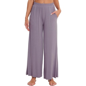 image:imageWiWi Viscose from Bamboo Women s Pajamas Pants Soft Yoga Loose Pant Comfy Pajama Bottoms SXXLAviolet