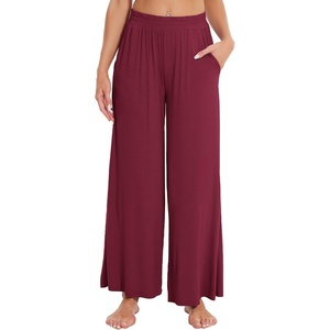 image:imageWiWi Viscose from Bamboo Women s Pajamas Pants Soft Yoga Loose Pant Comfy Pajama Bottoms SXXLAwine