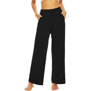 image:imageWiWi Viscose from Bamboo Women s Pajamas Pants Soft Yoga Loose Pant Comfy Pajama Bottoms SXXLBblack