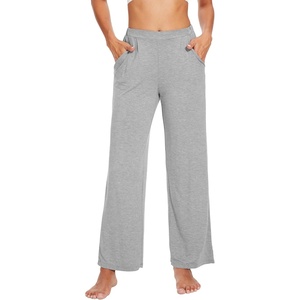 image:imageWiWi Viscose from Bamboo Women s Pajamas Pants Soft Yoga Loose Pant Comfy Pajama Bottoms SXXLBheather Grey
